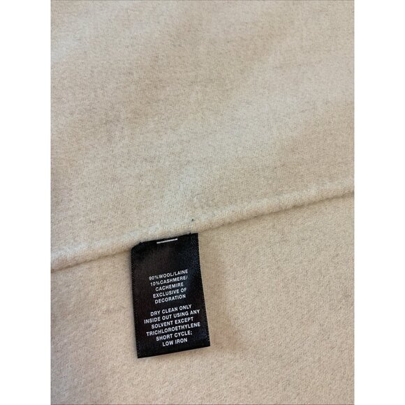 Lafayette 148 Sweater Open Front Cardigan Cashmere/ Wool Ivory Gray size SM - Picture 5 of 8